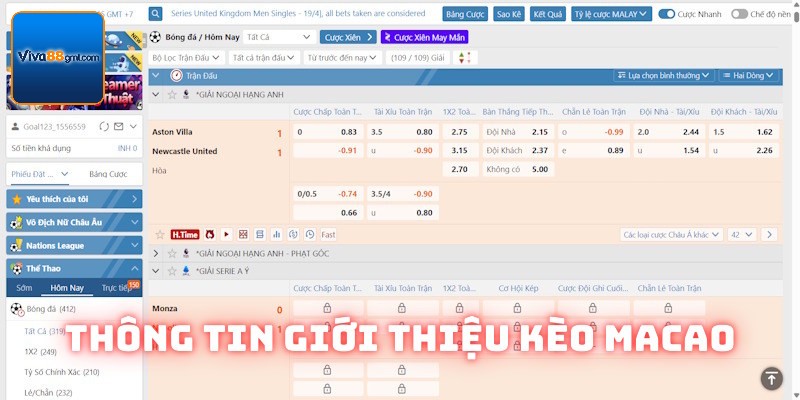 Thông tin định nghĩa kèo Macao